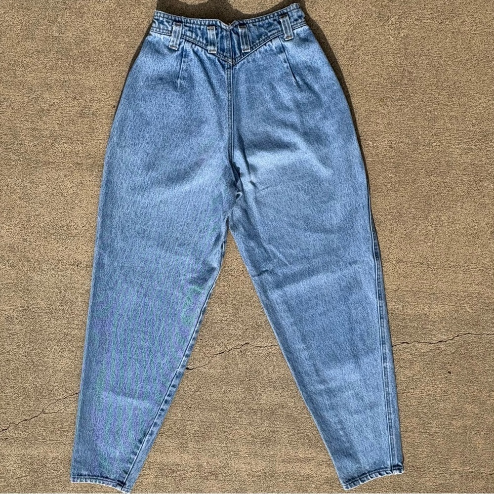 Vintage 90’s Lawman Bareback Western Womens Jeans High-Rise Pleated 22-W 28-L - Picture 3 of 12